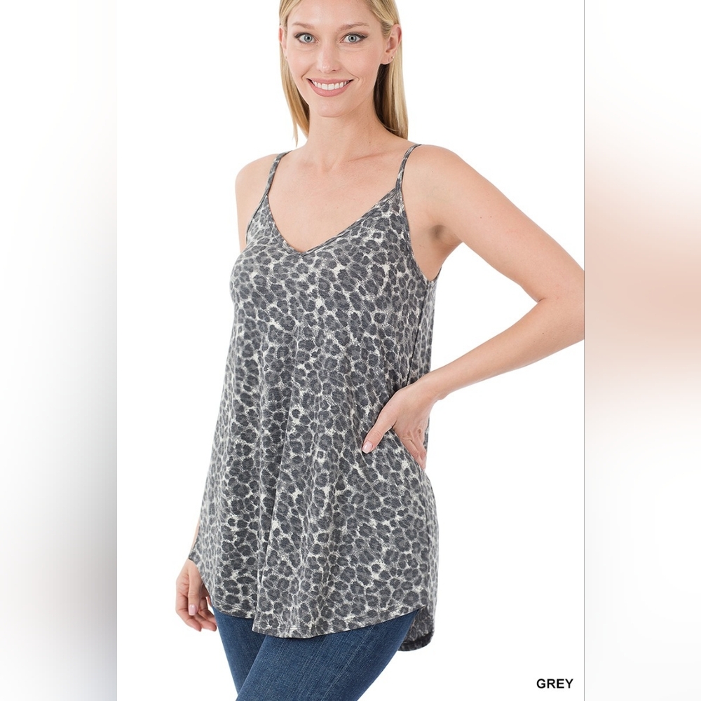 Reversible Leopard Print Tank - Picture 7 of 8